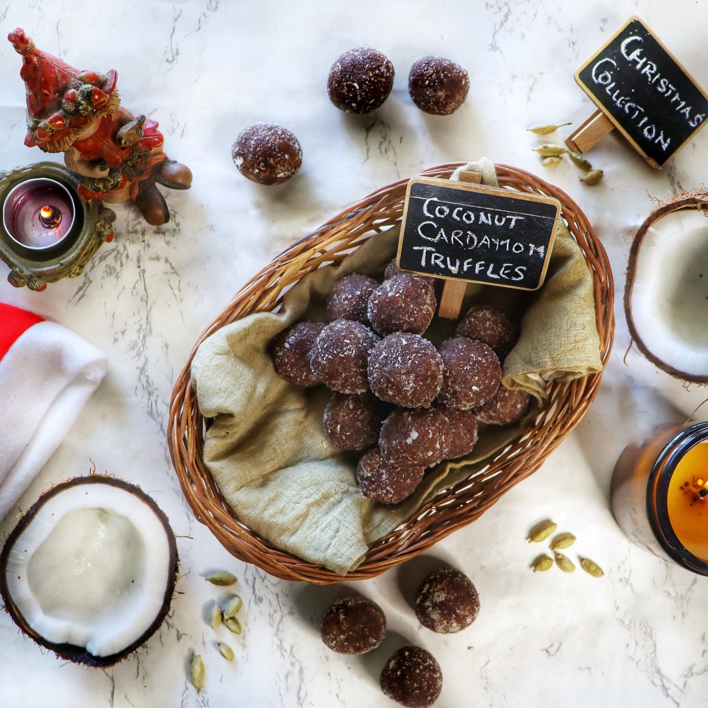Coconut Cardamom Bliss Truffle | Premium Gift Boxes | Sugar-free, Gluten-free & Plant-based