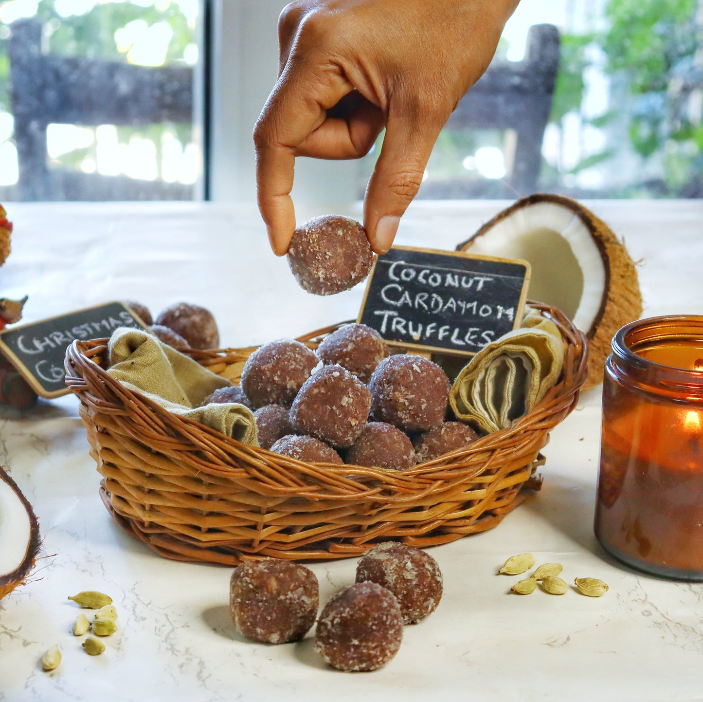 Coconut Cardamom Bliss Truffle | Premium Gift Boxes | Sugar-free, Gluten-free & Plant-based