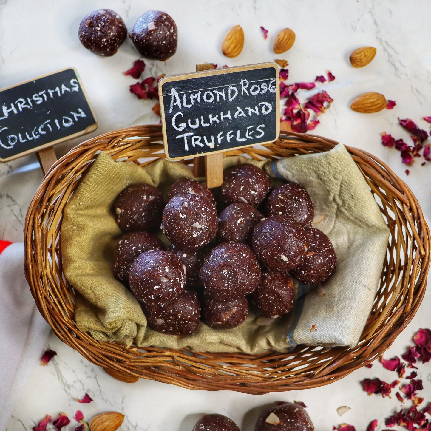 Almond Rose Gulkhand Truffles | Premium Gift Boxes | Sugar-free, Gluten-free & Plant-based