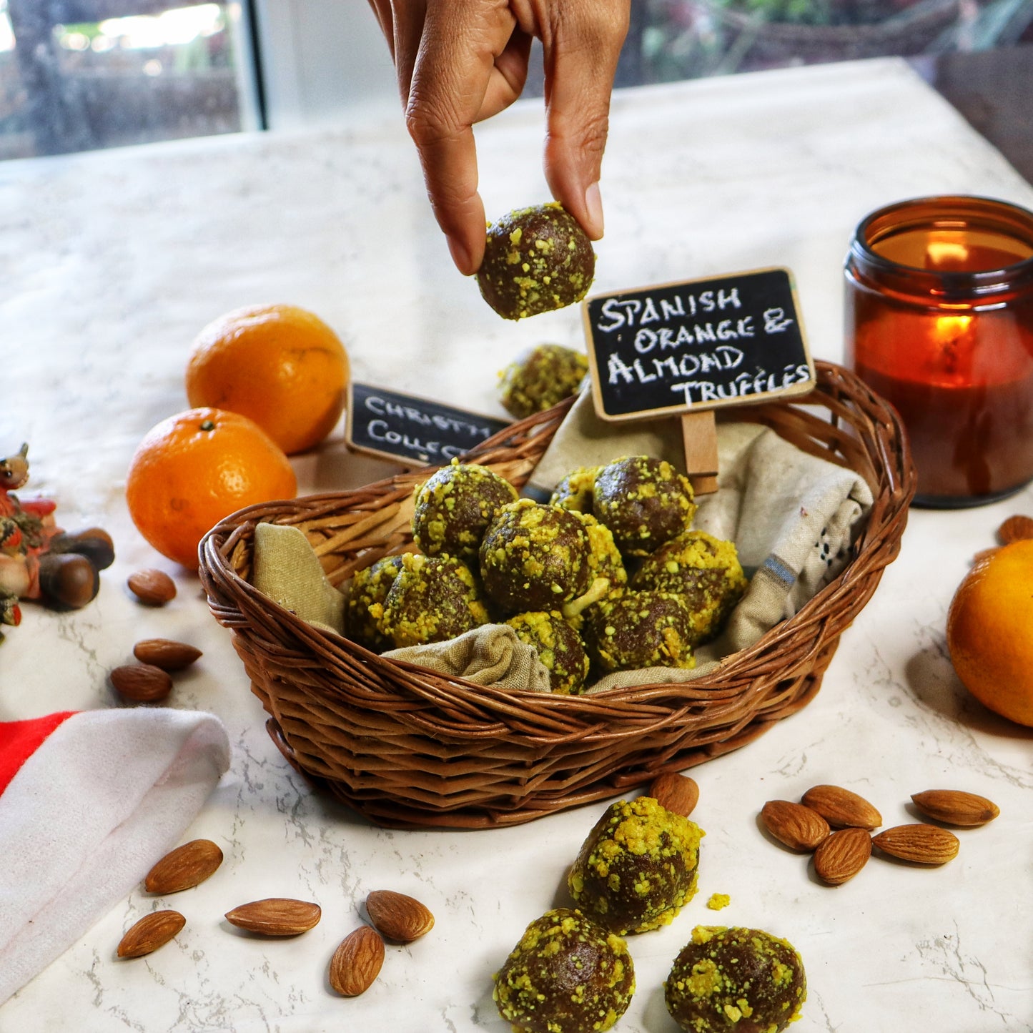 Spanish Orange & Almond Truffles | Premium Gift Boxes | Sugar-free, Gluten-free & Plant-based