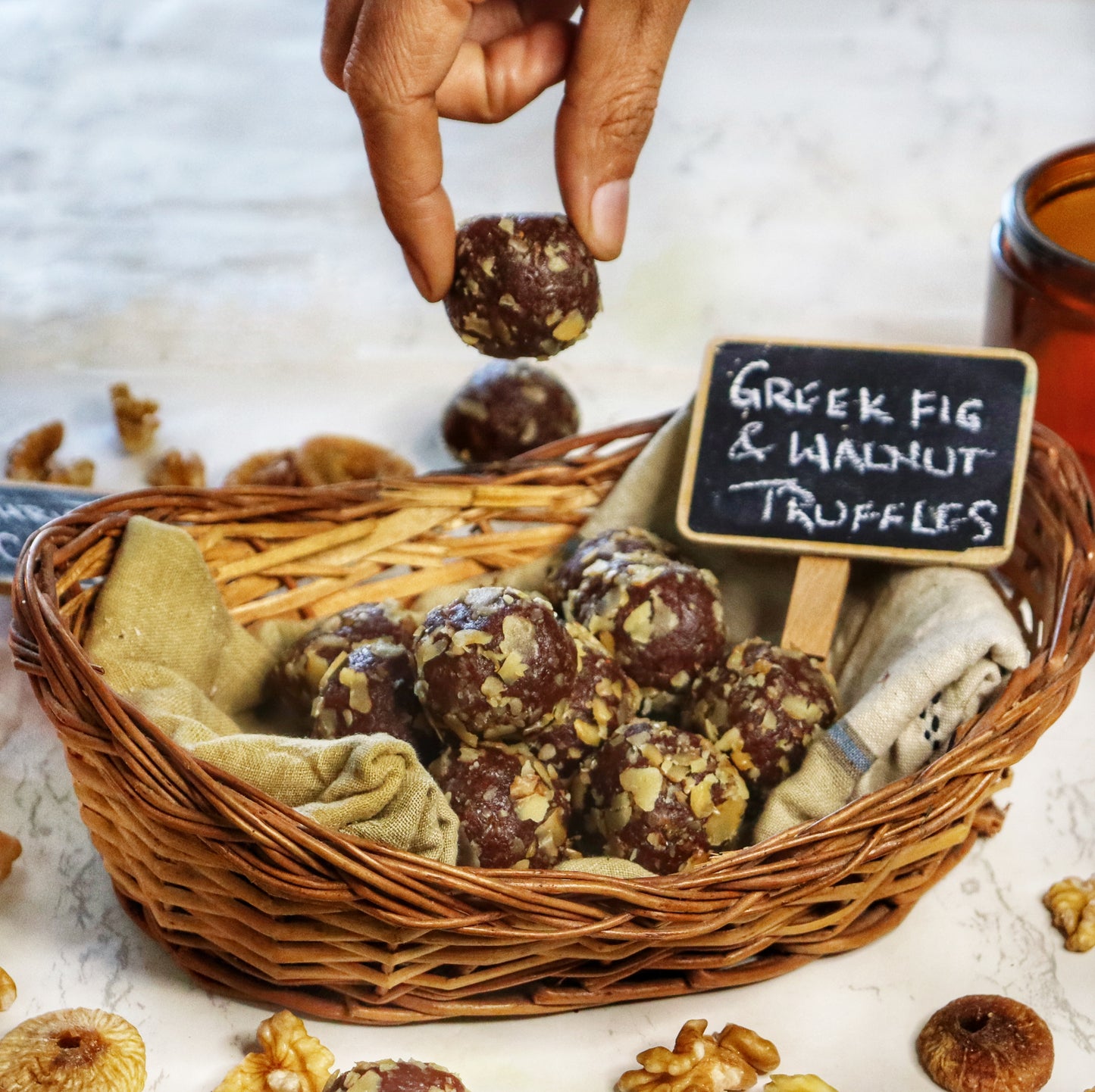 Greek Fig & Walnut Truffles | Premium Gift Boxes | Sugar-free, Gluten-free & Plant-based