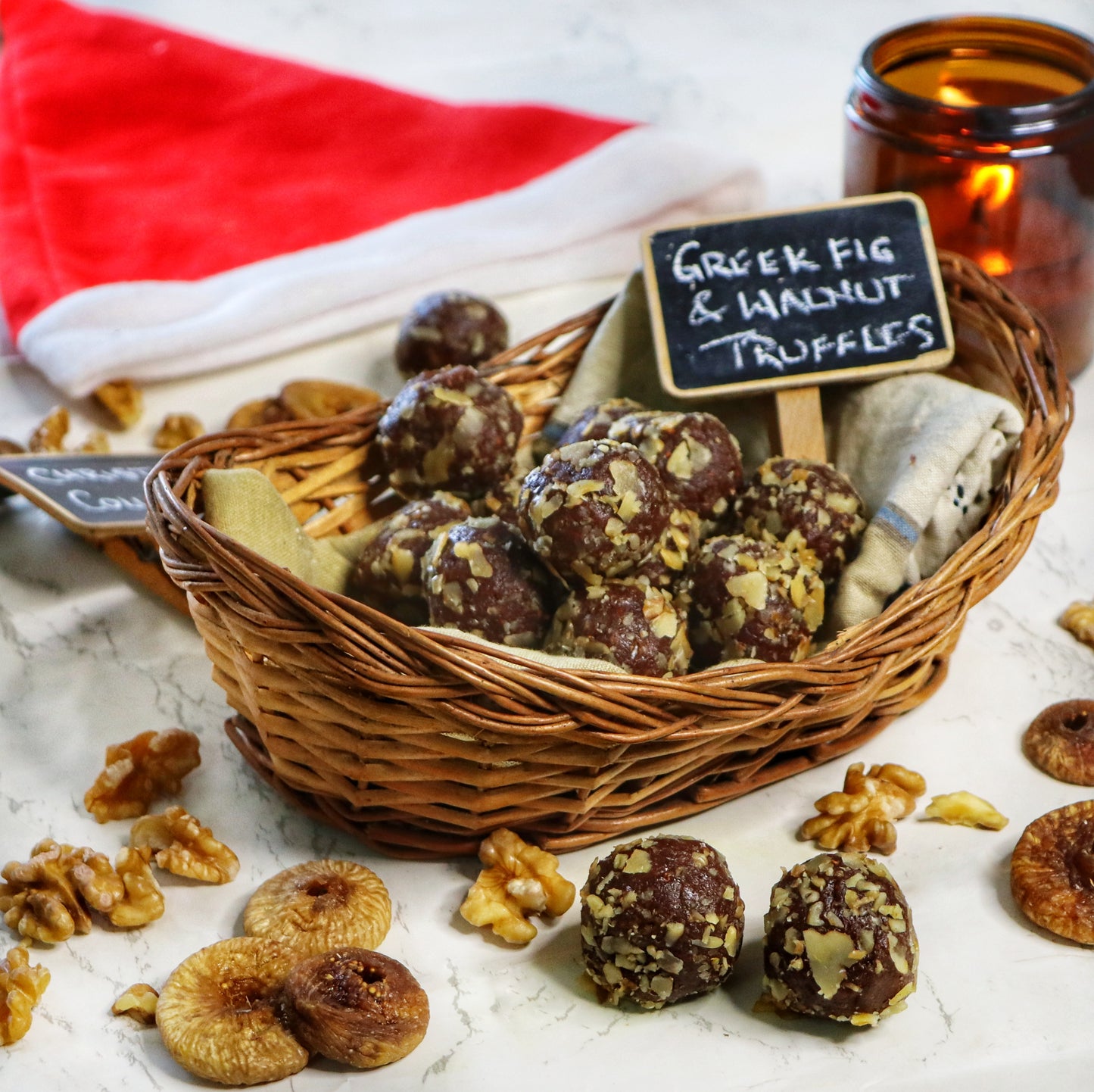 Greek Fig & Walnut Truffles | Premium Gift Boxes | Sugar-free, Gluten-free & Plant-based