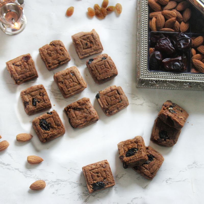 Dry Fruit Butter Cookies | Gluten-free, Sugar-free, Wholegrain & Plant-based