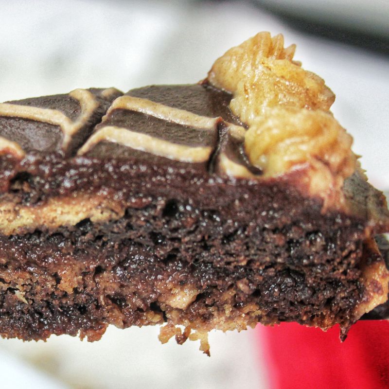 Marbled Chocolate and Vanilla Icing Cake - Christmas Special