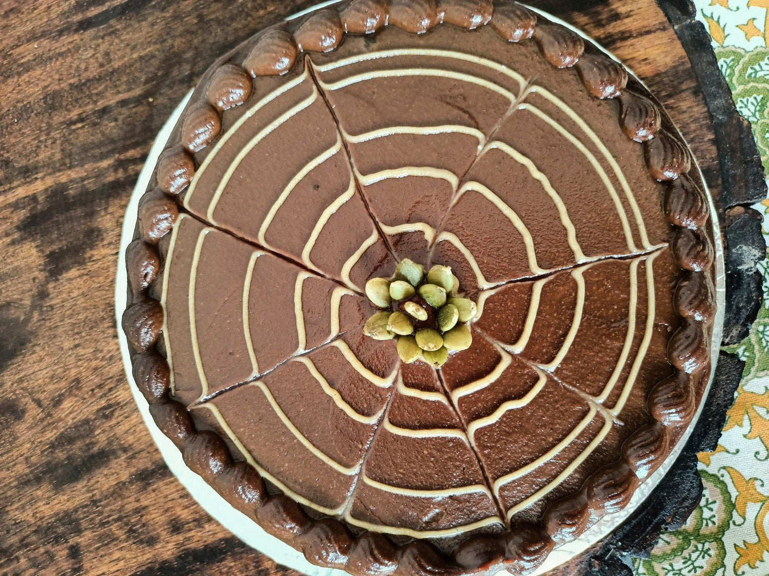 Chocolate Cake With Almond Butter Frosting (600g) - Sampoorna Ahara - Healthy Food, Food Delivery, Food Order Online, Healthy Snacks, Healthy Breakfast, Sourdough Breads, Sugar-free Desserts