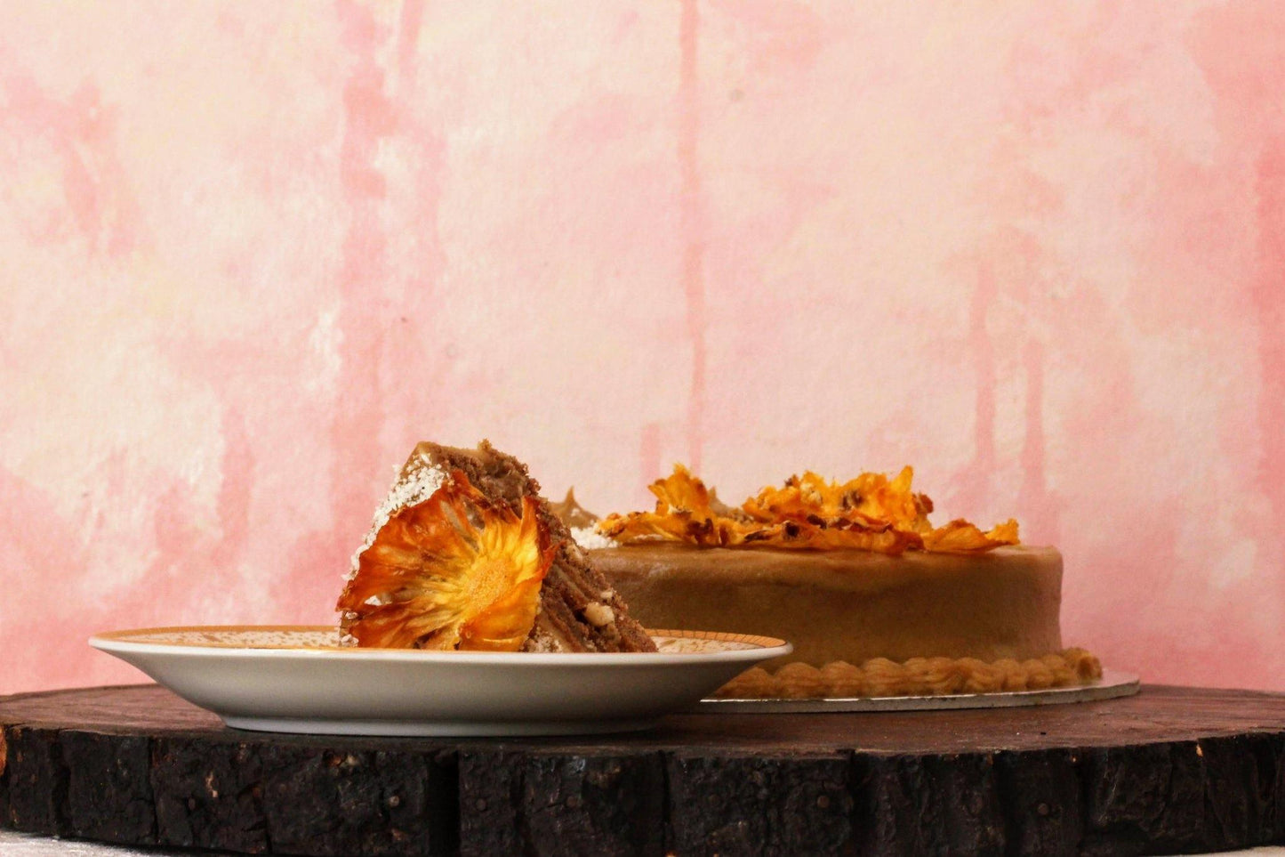 New! Punchy Pineapple, Cashew and Coconut Floral Cake - 600g - Sampoorna Ahara - Healthy Food, Food Delivery, Food Order Online, Healthy Snacks, Healthy Breakfast, Sourdough Breads, Sugar-free Desserts