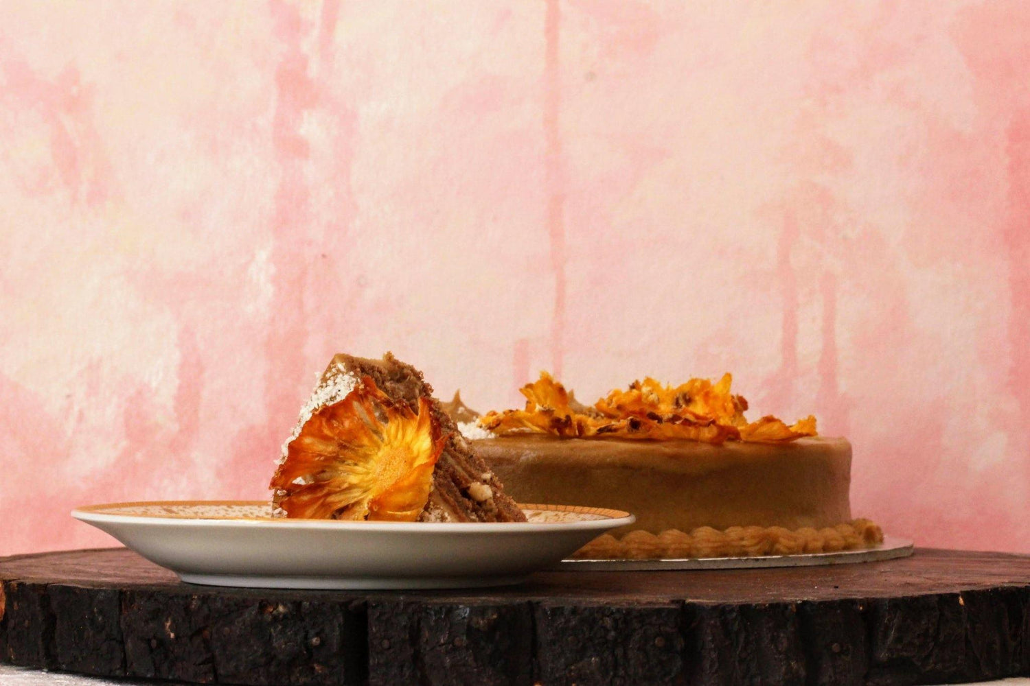 New! Punchy Pineapple, Cashew and Coconut Floral Cake - 600g - Sampoorna Ahara - Healthy Food, Food Delivery, Food Order Online, Healthy Snacks, Healthy Breakfast, Sourdough Breads, Sugar-free Desserts