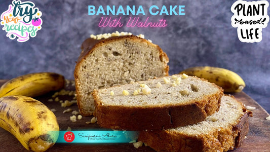Vegan Banana Cake With Walnuts Recipe