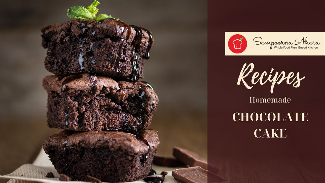 Chocolate Cake Homemade Recipe Vegan Sugarfree