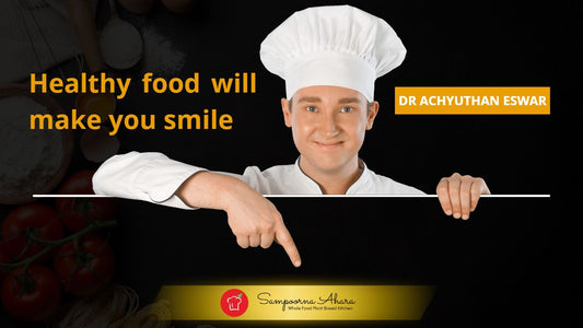 Healthy food will make you smile