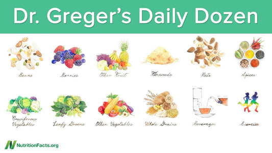 What are the five major food groups