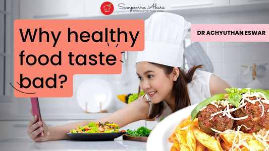 Why healthy food taste bad?