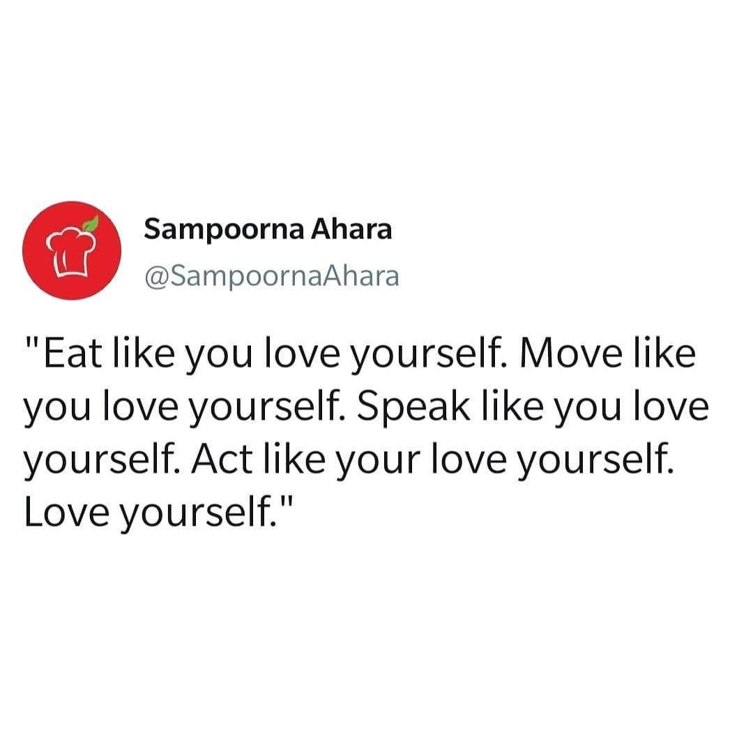 Prioritise Yourself | Sampoorna Ahara - Healthy Food, Tasty Food