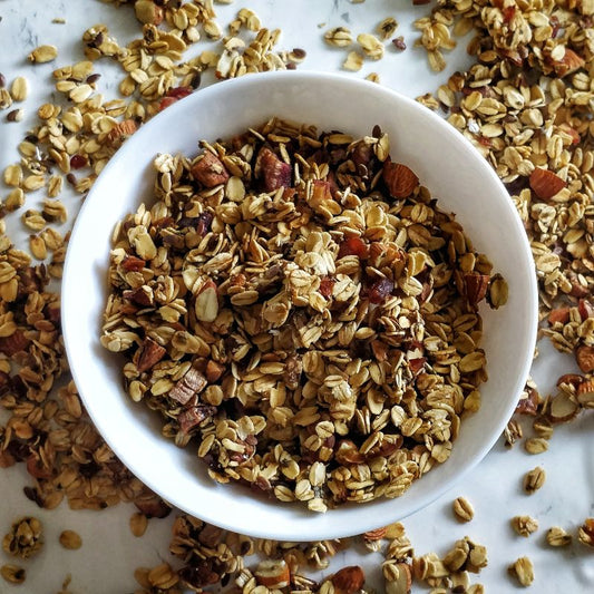 Granola - Dried Banana and Crunchy Almonds | Gluten-free, Diabetic Friendly & Plant-based