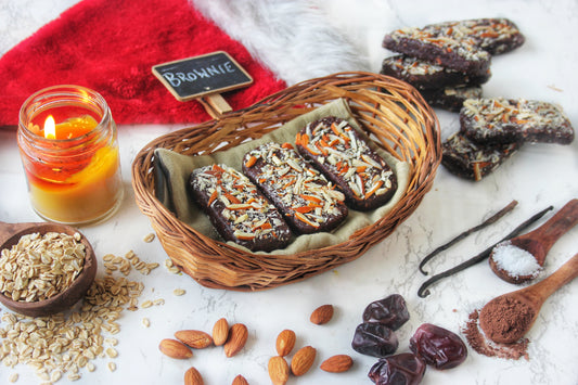 Raw Chocolate Brownie | Plant Based Power Bar | Made with Premium Dry Fruits & Nuts | 30g each