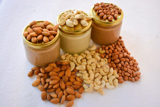 Festive Nut Butter Bundle! (3 flavours, 900g total) - Sampoorna Ahara - Healthy Food, Food Delivery, Food Order Online, Healthy Snacks, Healthy Breakfast, Sourdough Breads, Sugar-free Desserts